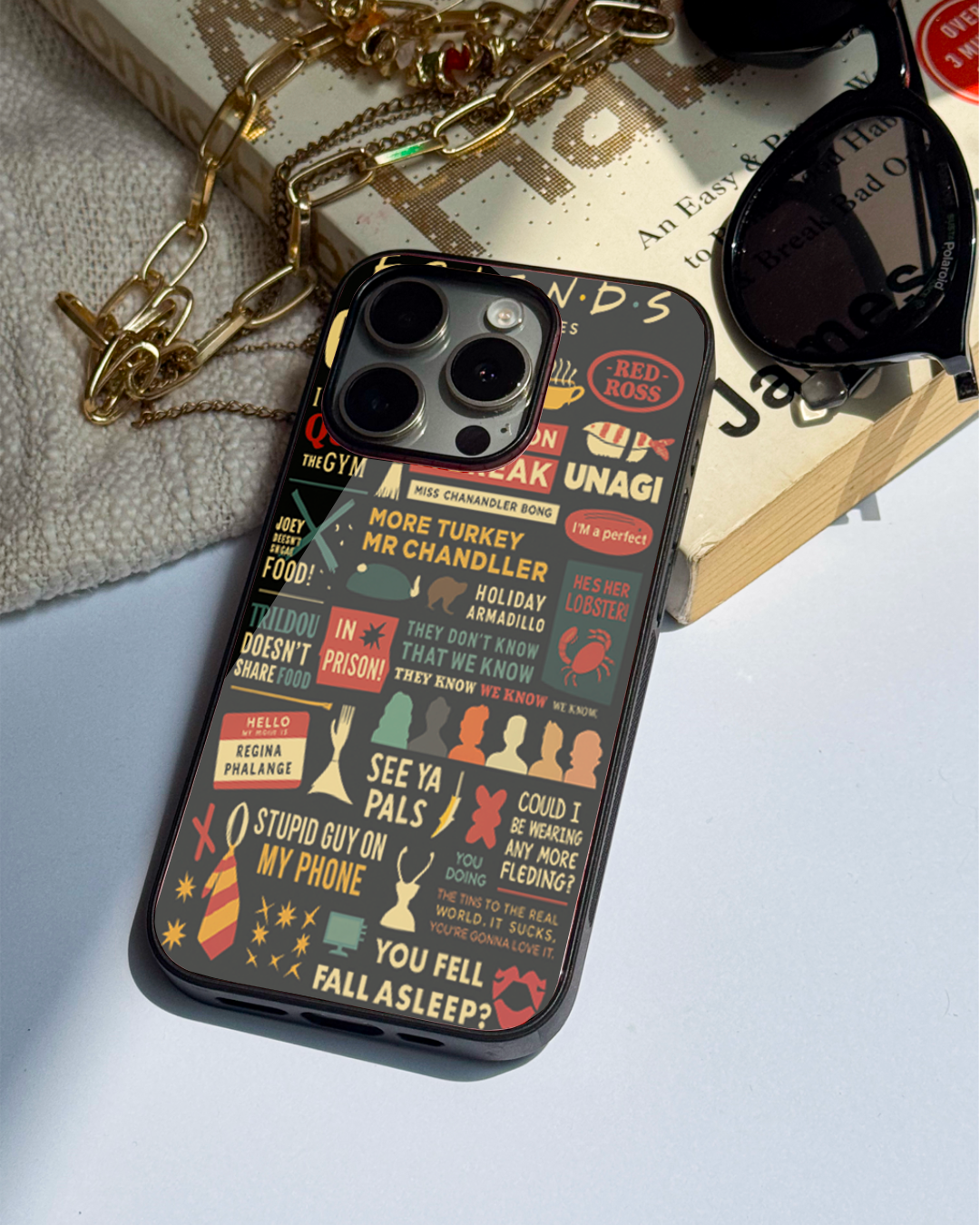F.R.I.E.N.D.S Premium Glass Back Cover For iPhone 11,12,13,14,15,16 Models