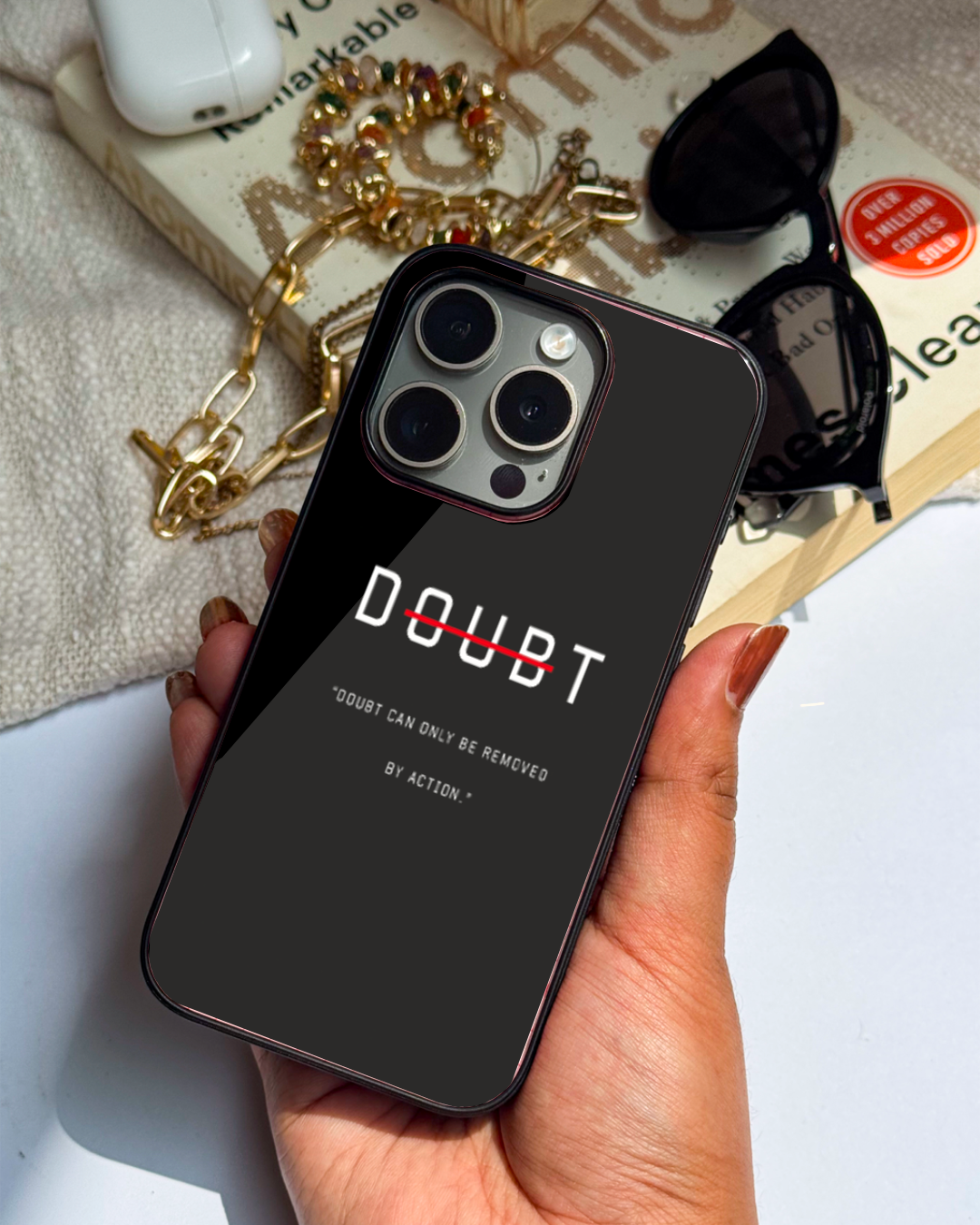 No Doubt Premium Glass Back Cover For iPhone 11,12,13,14,15,16 Models