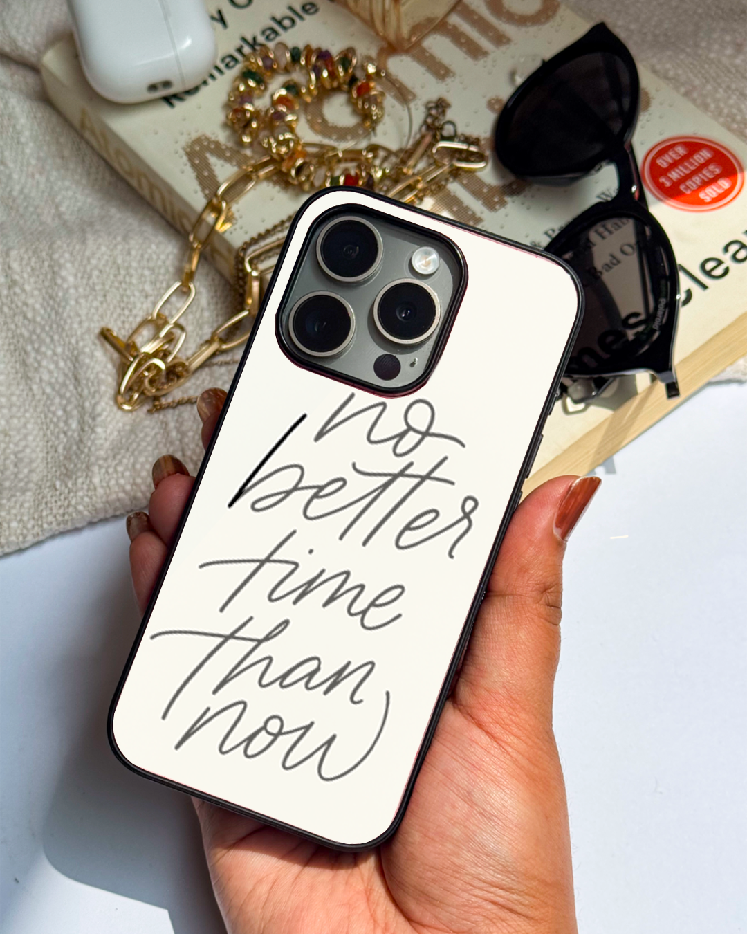 No Better Time Premium Glass Back Cover For iPhone 11,12,13,14,15,16 Models