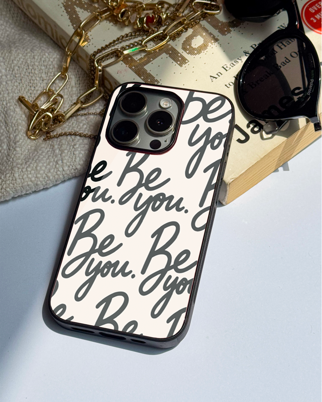 Be-You Premium Glass Back Cover For iPhone 11,12,13,14,15,16 Models
