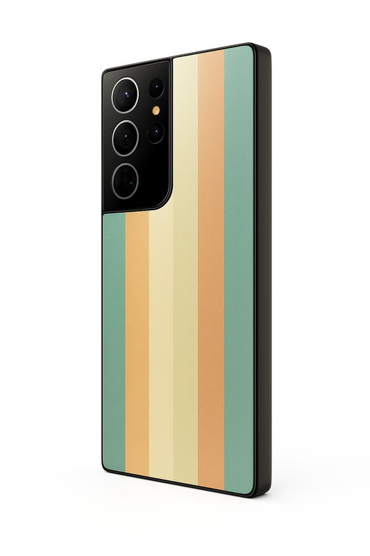 Abstract Strips Premium Glass Back Cover For Galaxy S, A, M & F Series The Case & Co