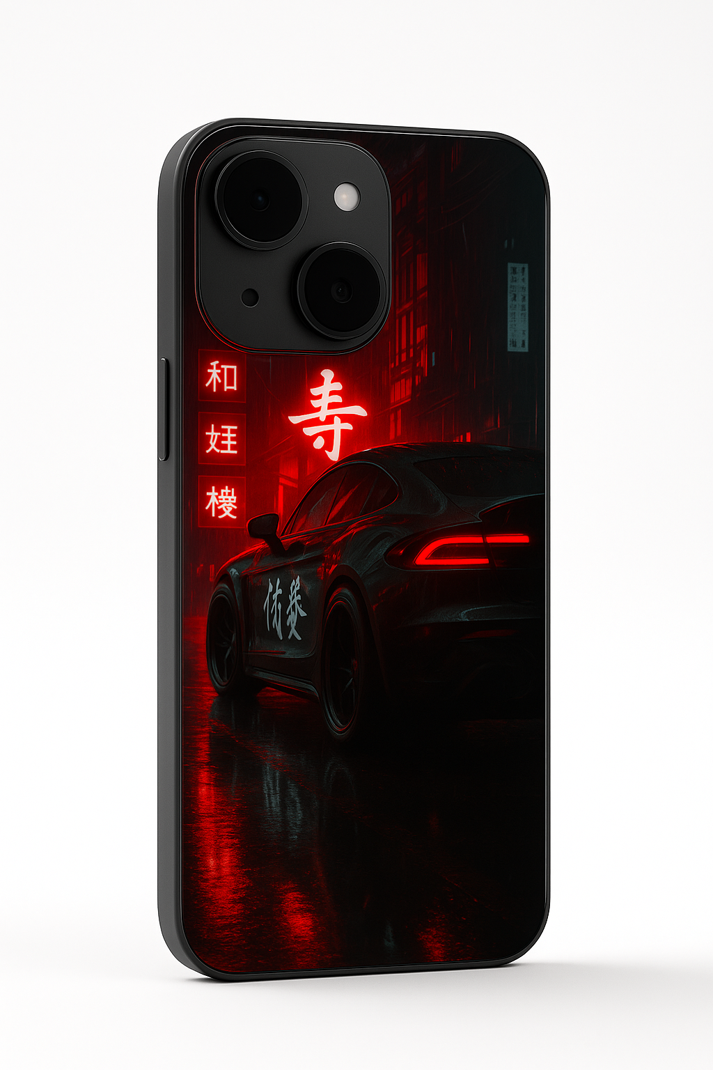 Aesthetic Car Focus Premium Glass Back Cover For iPhone 11,12,13,14,15,16,17 Models The Case & Co