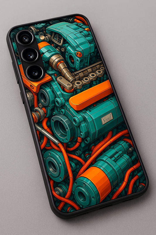 Aesthetic Engine Premium Glass Back Cover For Galaxy S, A, M & F Series The Case & Co