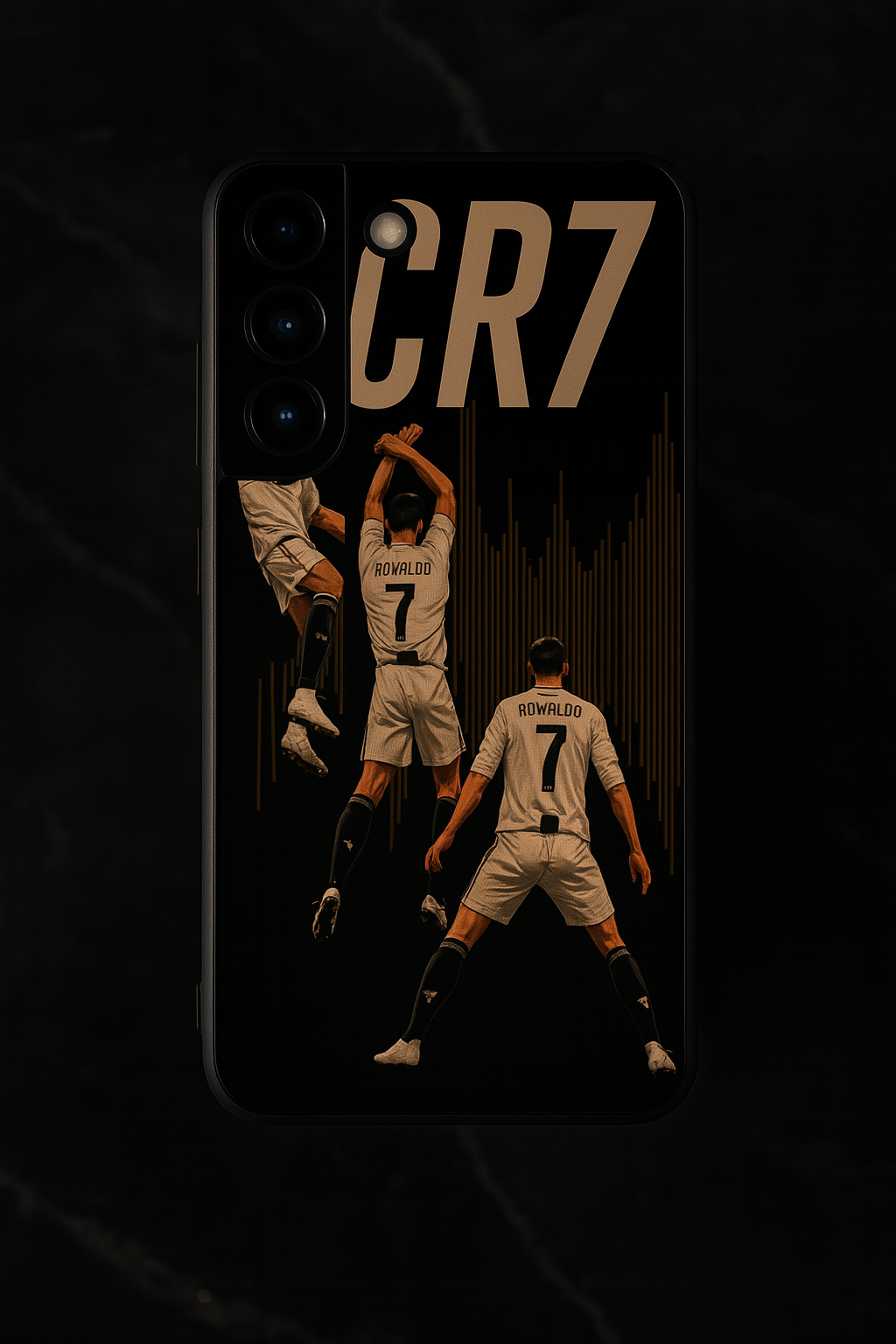AIR CR7 Premium Glass Back Cover For Galaxy S, A, M & F Series The Case & Co