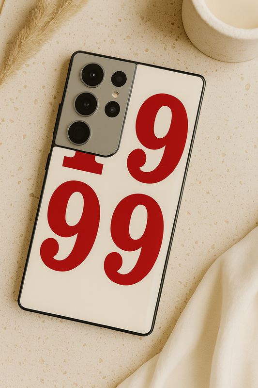 Back To 99 Premium Glass Back Cover For Galaxy S, A, M & F Series The Case & Co