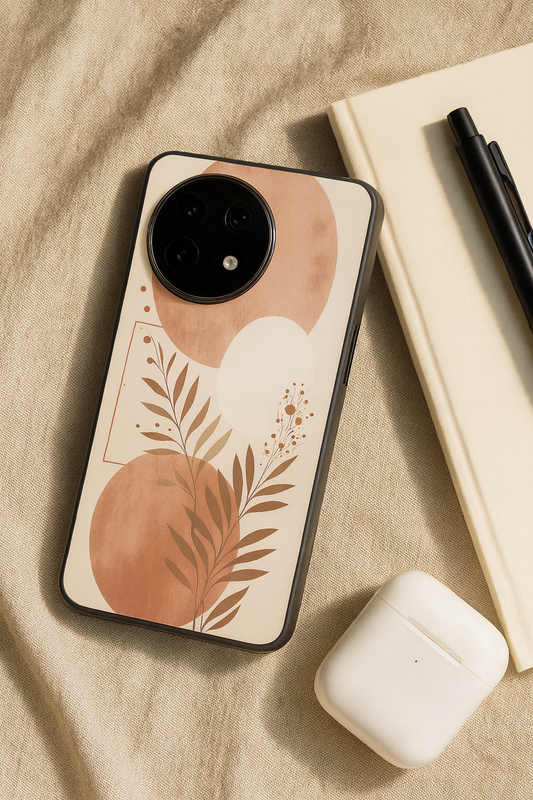 Blush Harmon Premium Glass Back Cover For One Plus 13, 12, 11, 10, Nord Series The Case & Co