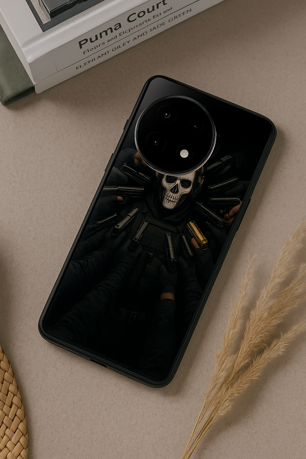 Bullet Crown Premium Glass Back Cover For One Plus 13, 12, 11, 10, Nord Series The Case & Co