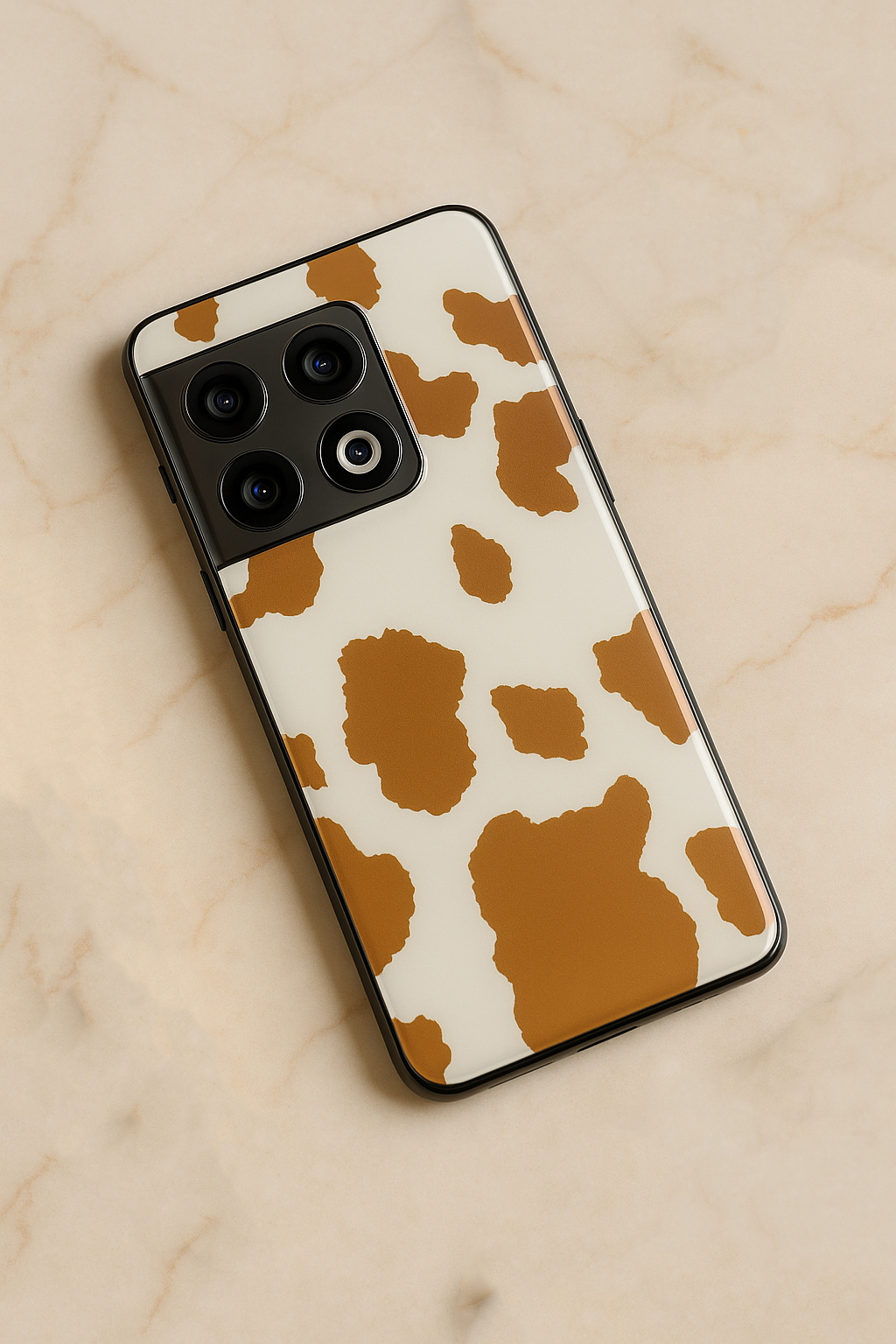 Cafe Spots Premium Glass Back Cover For One Plus 13, 12, 11, 10, Nord Series The Case & Co