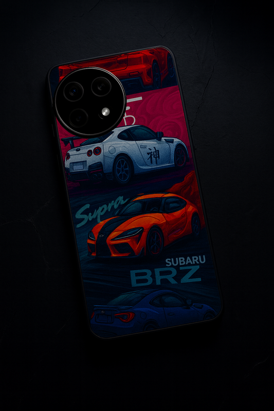 Car Lover Premium Glass Back Cover For One Plus 13, 12, 11, 10, Nord Series The Case & Co