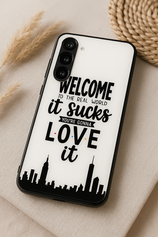 City Of FRIENDS Premium Glass Back Cover For Galaxy S, A, M & F Series The Case & Co