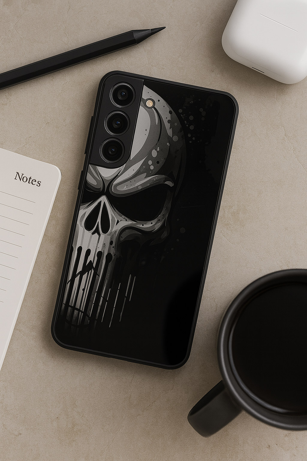 Deathmark Premium Glass Back Cover For Galaxy S, A, M & F Series The Case & Co