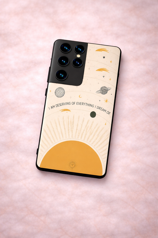 Dream Universe Premium Glass Back Cover For Galaxy S, A, M & F Series The Case & Co