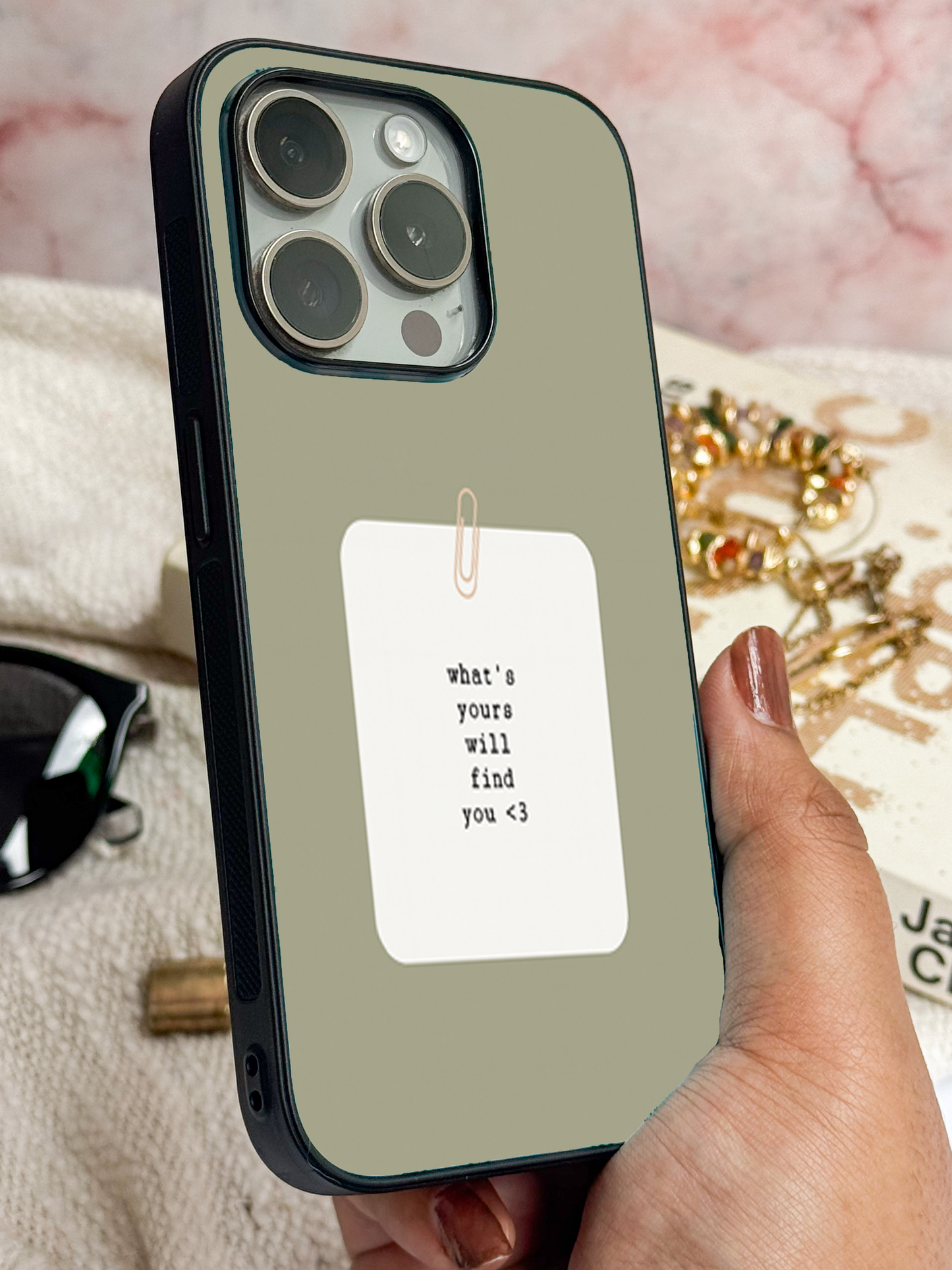 Find You Premium Glass Back Cover For iPhone 11,12,13,14,15,16,17 Models The Case & Co