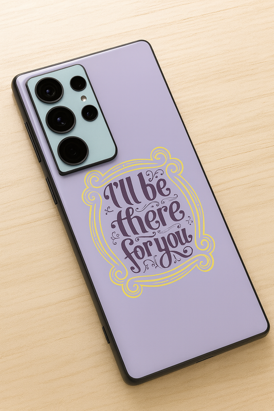 Forever Friends Premium Glass Back Cover For Galaxy S, A, M & F Series The Case & Co