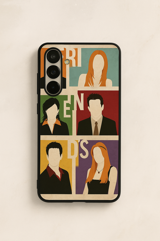 FRIENDS The Sitcom Edit Premium Glass Back Cover For Galaxy S, A, M & F Series The Case & Co