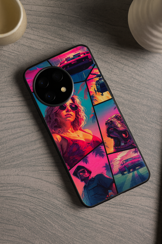 GTA Loading Premium Glass Back Cover For One Plus 13, 12, 11, 10, Nord Series The Case & Co