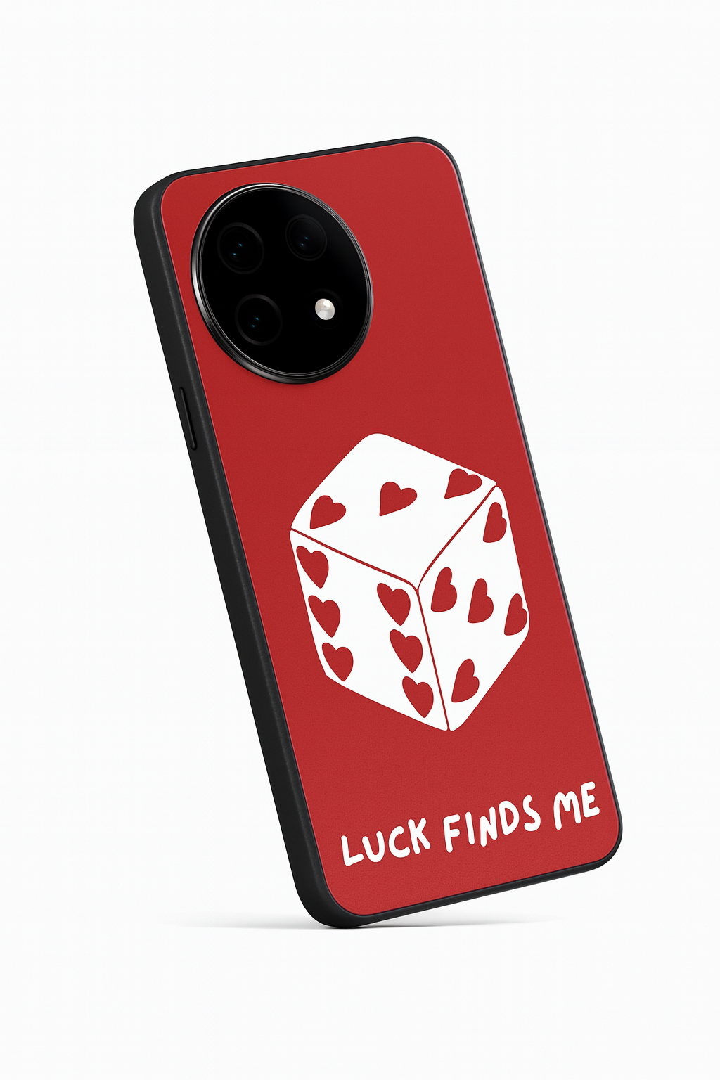 Hearts & Dice Glass Back Cover For One Plus 13, 12, 11, 10, Nord Series The Case & Co