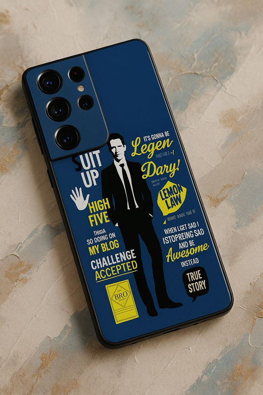 HIMYM Bro Code Premium Glass Back Cover For Galaxy S, A, M & F Series The Case & Co