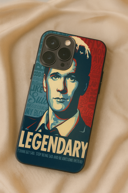 HIMYM The Legendary Premium Glass Back Cover For iPhone 11,12,13,14,15,16,17 Models The Case & Co