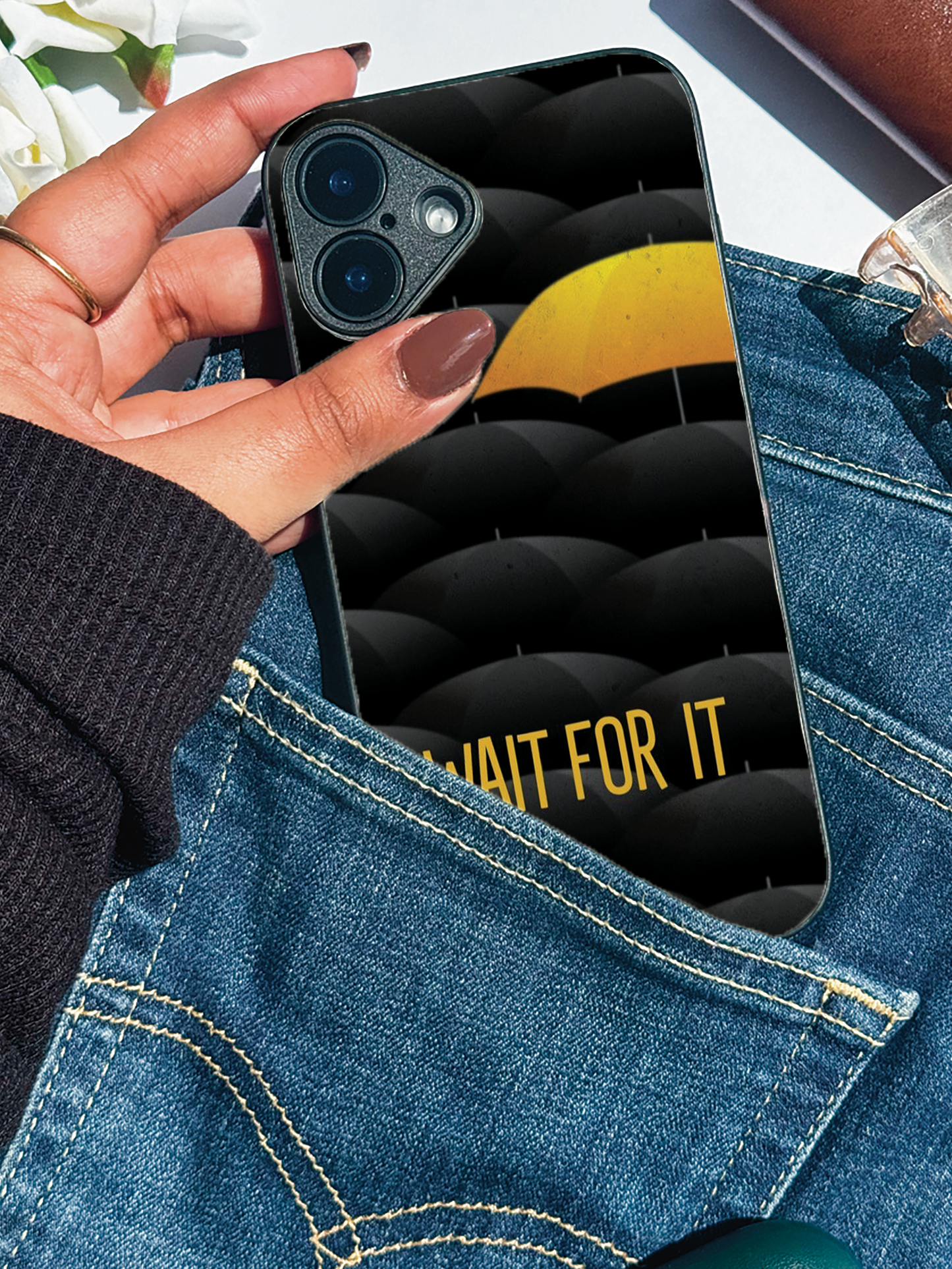 HIMYM Wait For It Premium Glass Back Cover For iPhone 11,12,13,14,15,16,17 Models The Case & Co