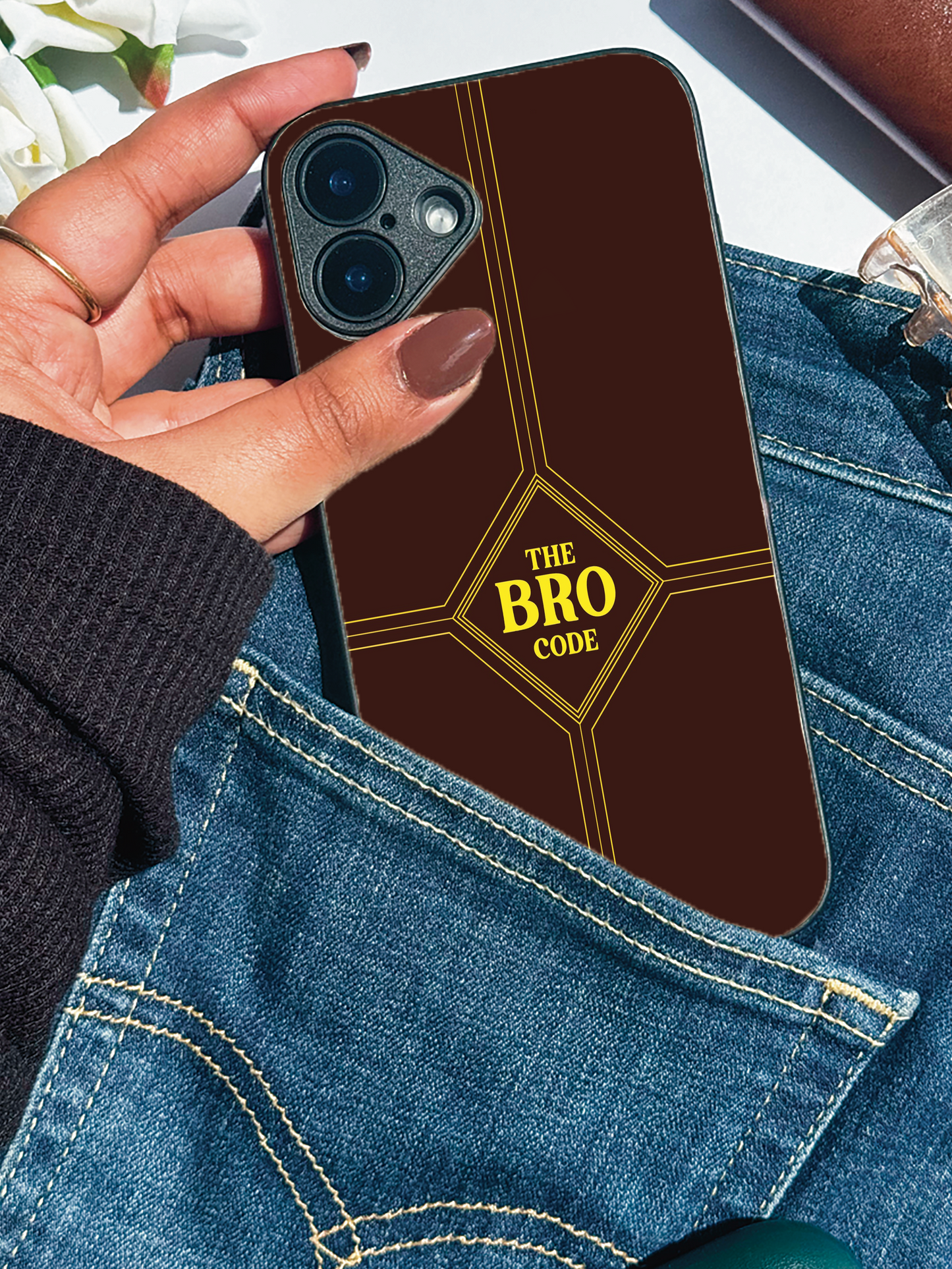 HIMYM Wingman Premium Glass Back Cover For iPhone 11,12,13,14,15,16,17 Models The Case & Co