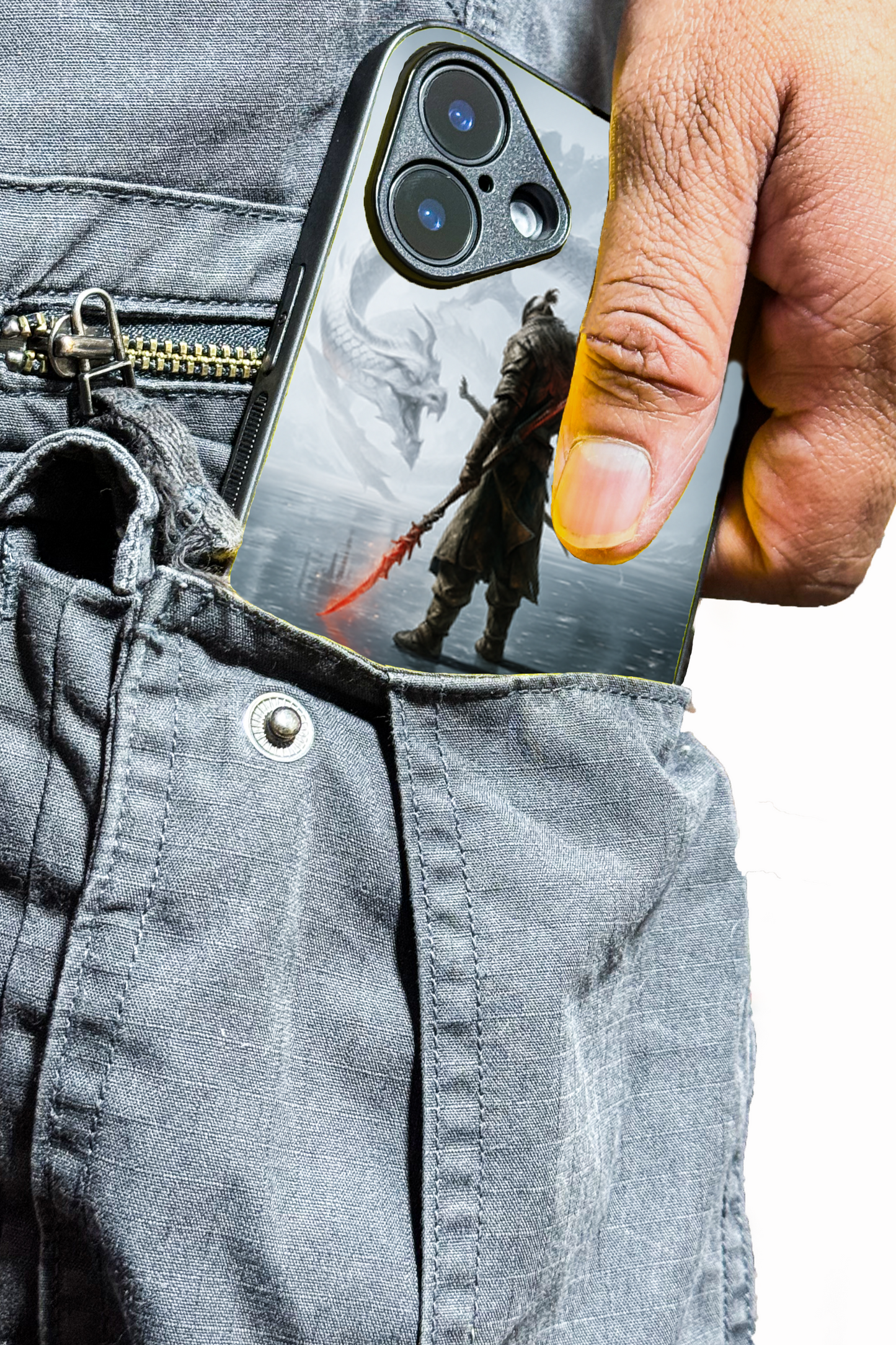 Let's Fight Premium Glass Back Cover For iPhone 11,12,13,14,15,16,17 Models The Case & Co