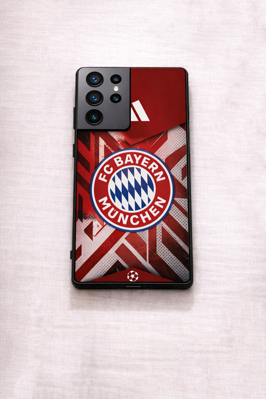 Matchday Bayern Premium Glass Back Cover For Galaxy S, A, M & F Series The Case & Co