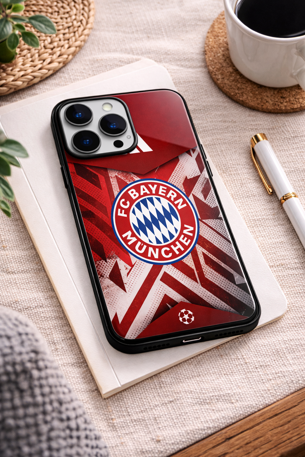 Matchday Bayern Premium Glass Back Cover For iPhone 11,12,13,14,15,16,17 Models The Case & Co