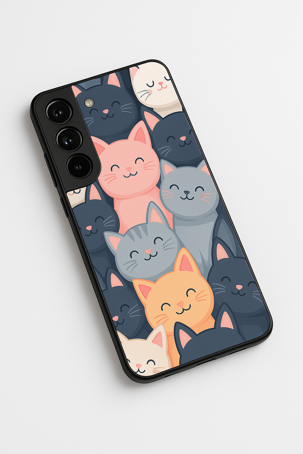 Meow Mix Premium Glass Back Cover For Galaxy S, A, M & F Series The Case & Co