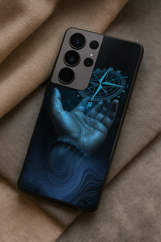 Neon Navigator Premium Glass Back Cover For Galaxy S, A, M & F Series The Case & Co