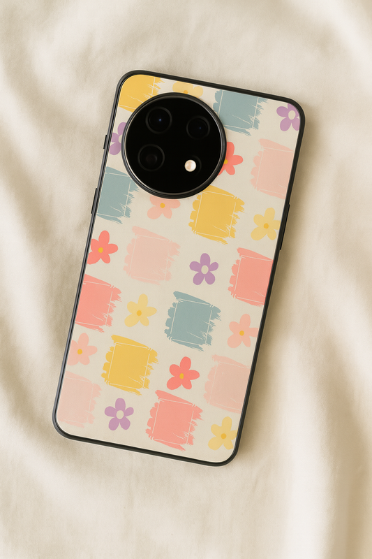 Pastel Play Glass Back Cover For One Plus 13, 12, 11, 10, Nord Series The Case & Co