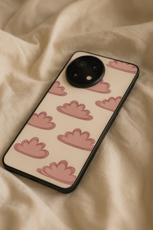 Pink Skies Glass Back Cover For One Plus 13, 12, 11, 10, Nord Series The Case & Co