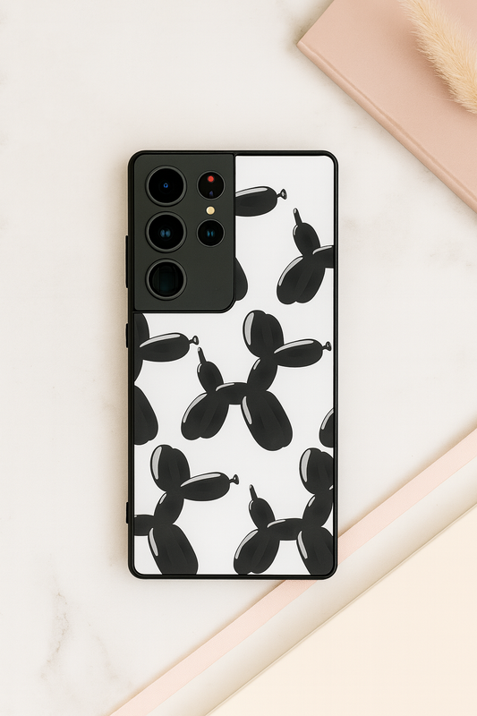 Pop Art Pup Premium Glass Back Cover For Galaxy S, A, M & F Series The Case & Co