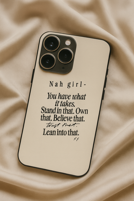 Power Within Premium Glass Back Cover For iPhone 11,12,13,14,15,16,17 Models The Case & Co