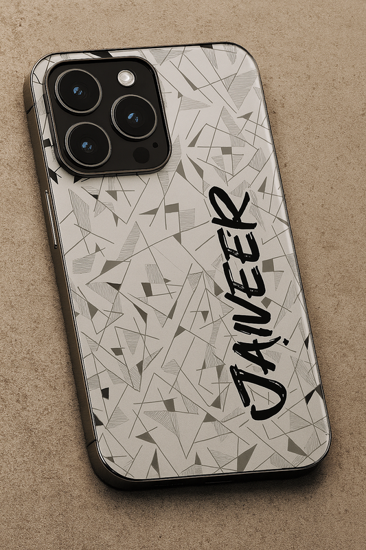 Prismatrix Personalised Name Premium Glass Back Cover For iPhone 11,12,13,14,15,16,17 Models The Case & Co