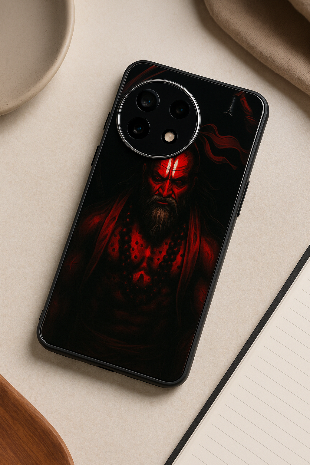 Rudra Roar Premium Glass Back Cover For One Plus 13, 12, 11, 10, Nord Series The Case & Co