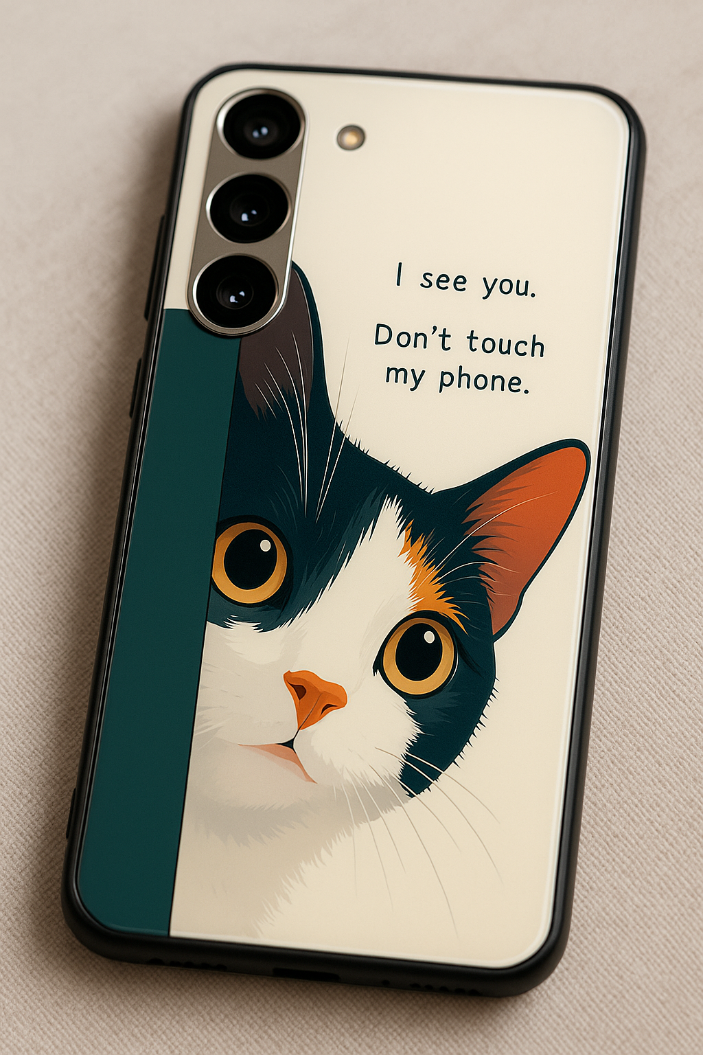 Sassy Cats Premium Glass Back Cover For Galaxy S, A, M & F Series The Case & Co