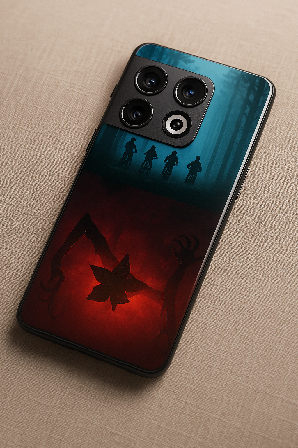 STRANGER THINGS- ShadowSplit Premium Glass Back Cover For One Plus 13, 12, 11, 10, Nord Series The Case & Co