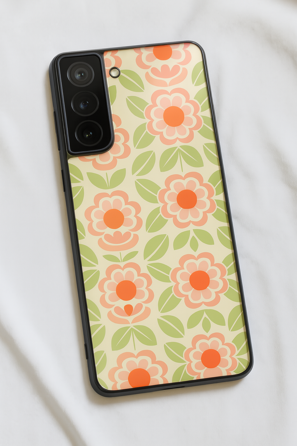 Traditional Floral Love Premium Glass Back Cover For Galaxy S, A, M & F Series The Case & Co