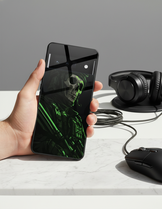 COD Zombie Premium Glass Back Cover For Google Pixel 7,8,9,10 Series