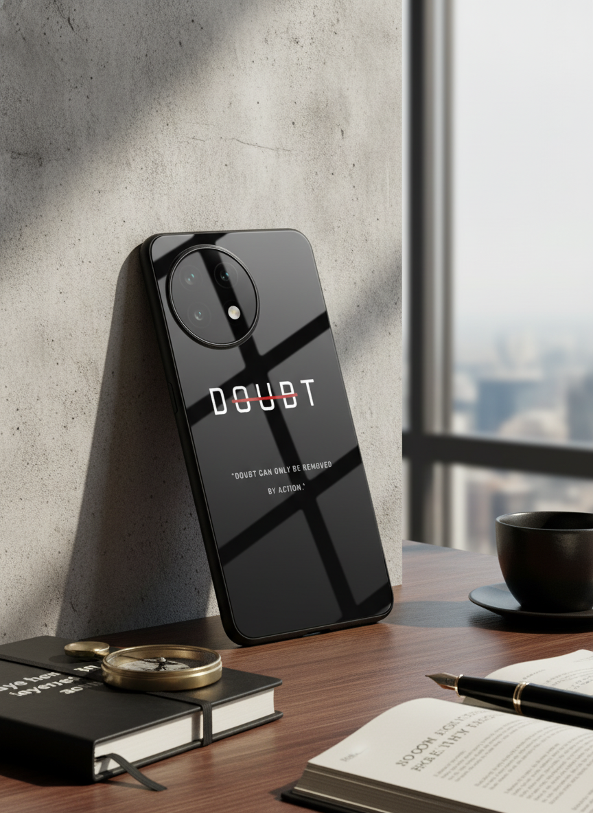 No Doubt Premium Glass Back Cover For One Plus 13, 12, 11, 10, Nord Series