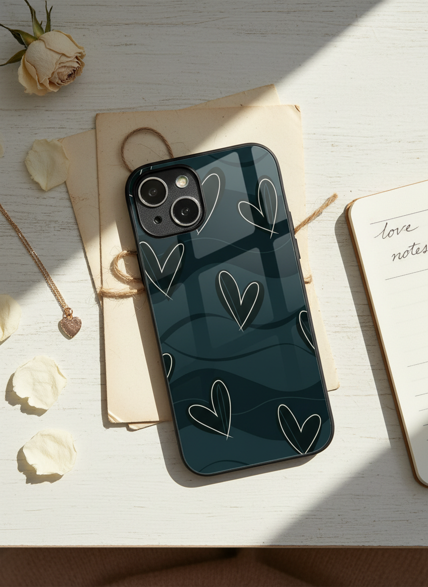 Dark Desire Premium Glass Back Cover For iPhone 11-17 Models