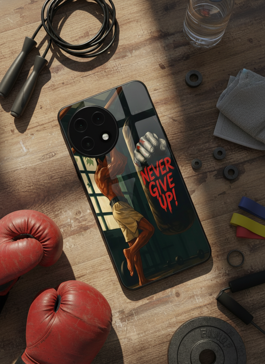 Warrior Spirit Premium Glass Back Cover For One Plus 13, 12, 11, 10, Nord Serie