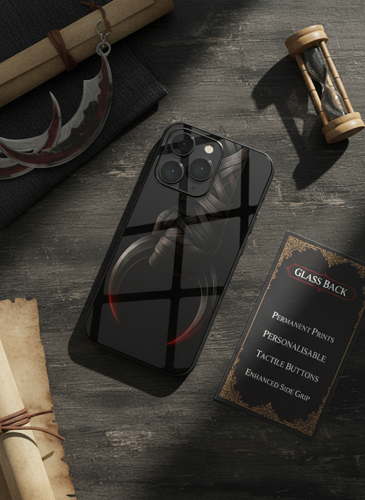 Shadowfang Premium Glass Back Cover For iPhone 11-17 Models