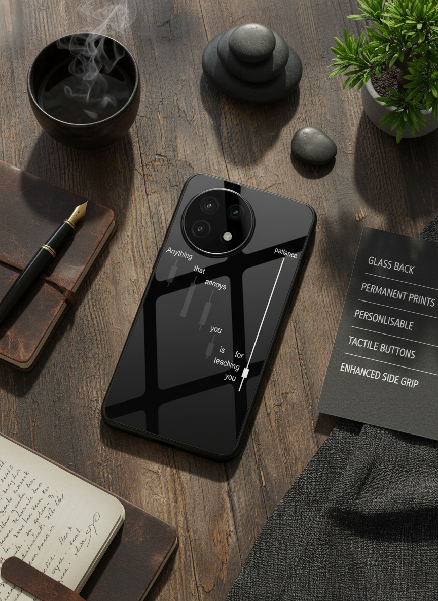 Candle Wisdom Premium Glass Back Cover For One Plus 13, 12, 11, 10, Nord Series