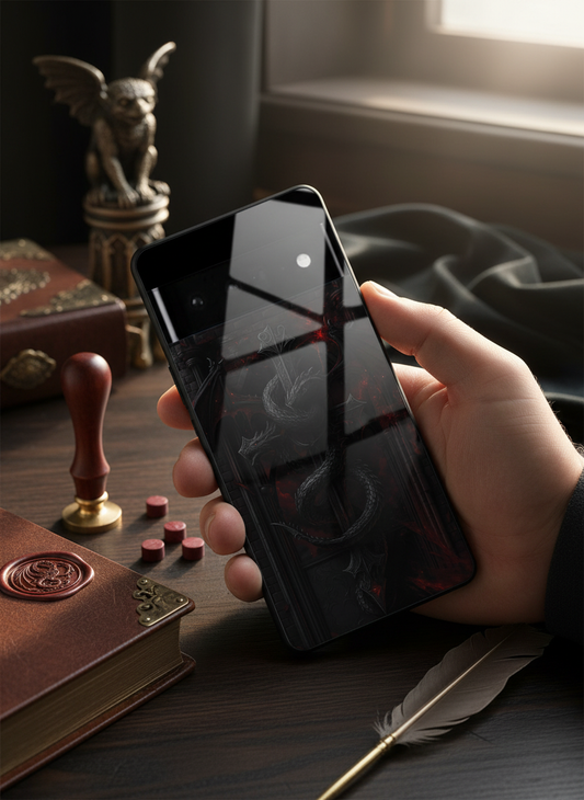 Drakonis Premium Glass Back Cover For Google Pixel 7,8,9,10 Series