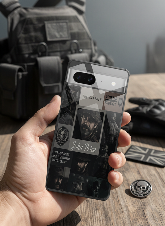 Captain's Creed Premium Glass Back Cover For Google Pixel 7,8,9,10 Series