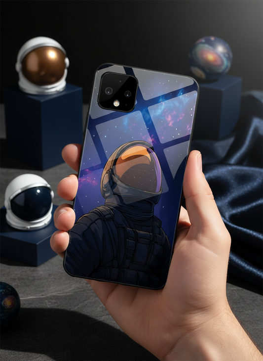 Stellar Void Premium Glass Back Cover For Google Pixel 7,8,9,10 Series