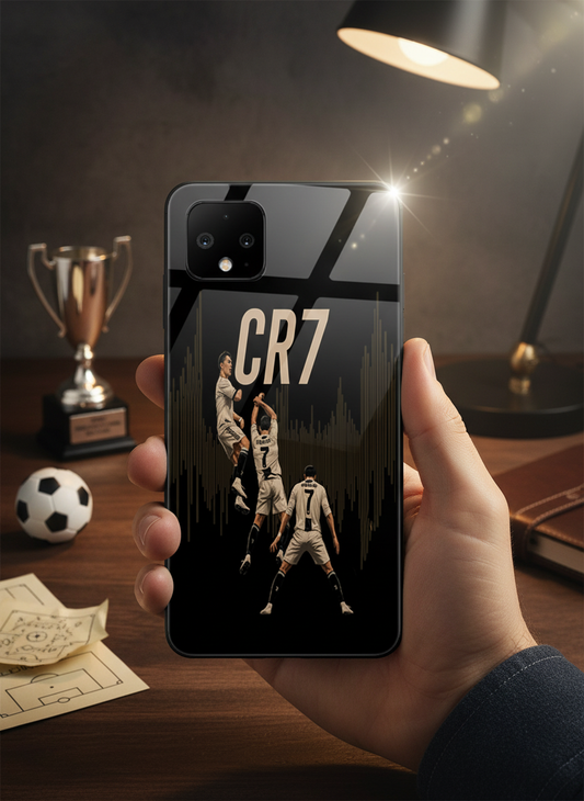Air CR7 Premium Glass Back Cover For Google Pixel 7,8,9,10 Series
