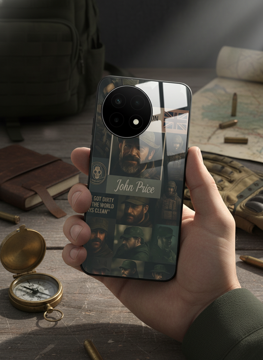 Captain's Creed Premium Glass Back Cover For One Plus 13, 12, 11, 10, Nord Series